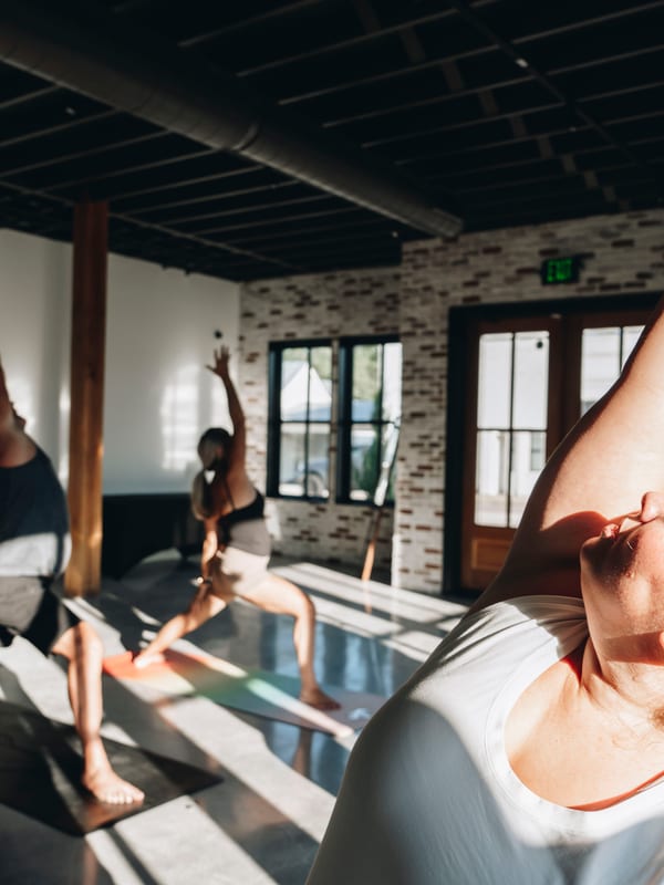 Vinyasa yoga class